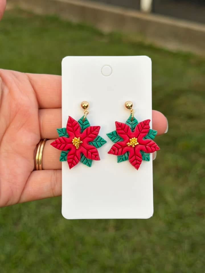 Poinsettia Dangles