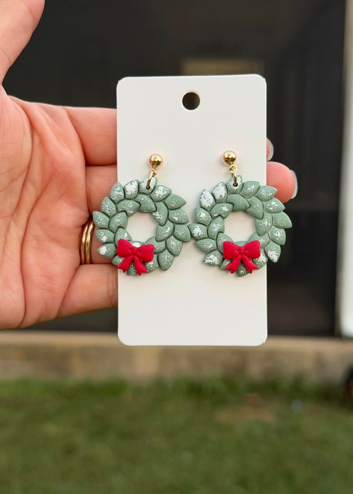 Christmas Wreath Dangles