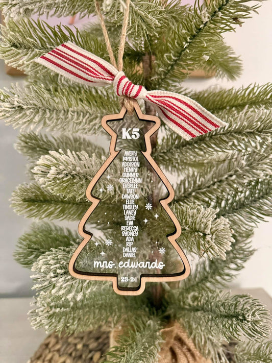 Classroom custom ornament for teachers
